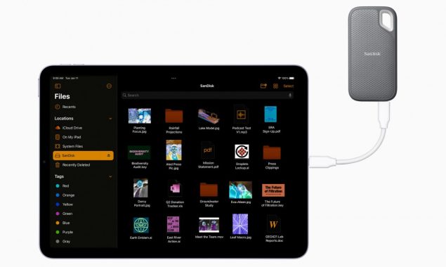 Apple introduces the new iPad Air, which features the M1 chipset and 5G support