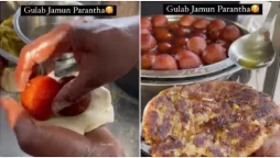 WATCH VIDEO: Man makes parathas stuffed with gulab jamun and tops them with sweet syrup. The internet is divided