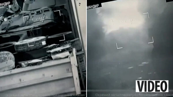 Ukrainian forces blast a Russian Z-tank in Call of Duty-style footage in Mariupol