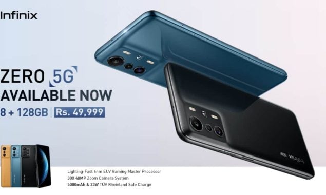 The Infinix Zero 5G is now available in stores and Online