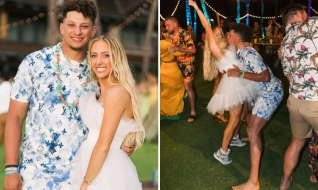 Patrick Mahomes marries Brittany Matthews, high school sweetheart, in Hawaii.