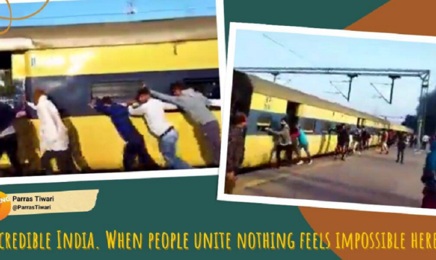 Watch: The Power of Unity UP people push a train’s section due to fire broke out
