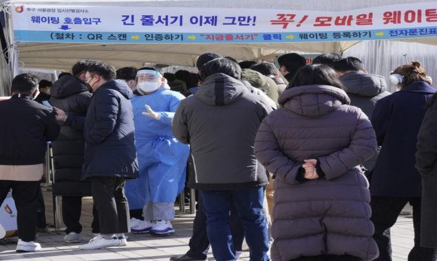 South Korea reports record high of 383,665 daily COVID-19 cases