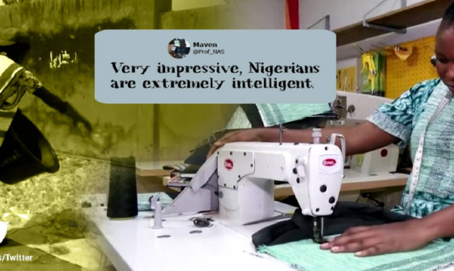 Nigerian designer made sustainable cloths with plastic, textile waste