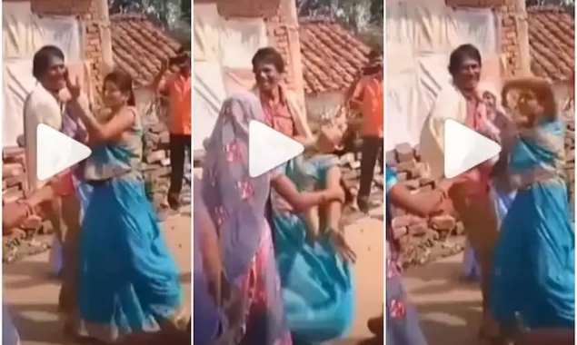 Watch Video: Aaj Mujhe Mat Roko: Woman’s Crazy Dance Moves Amuse People, but Many Attempt to Stop Her