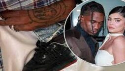 During Easter celebrations, Kylie Jenner shares a photo of her newborn son cuddling with Travis Scott