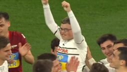 Shakhtar Donetsk charity match: 12-year-old Ukrainian refugee scores goal