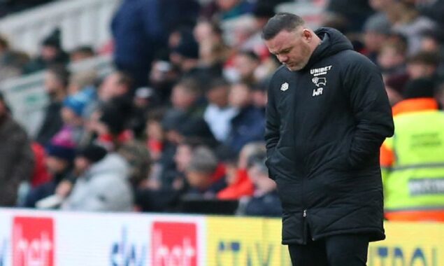 Derby County relegated, Man Utd fans support Wayne Rooney