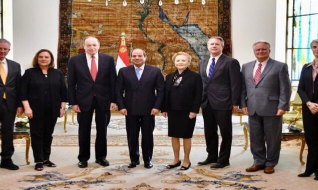 Egyptian President hosts US delegation over Palestine issue