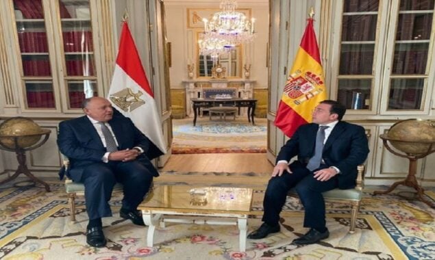 Egyptian, Spanish foreign ministers hold discussions