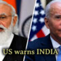 US warns India