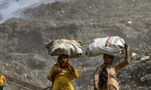 South Asia wilts in heat as Delhi rubbish dump burns