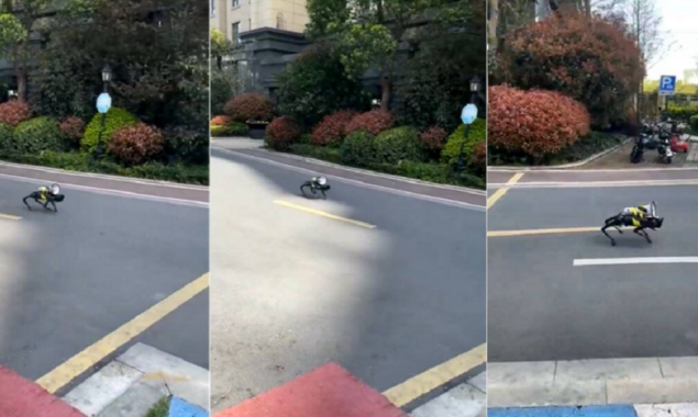 Shanghai’s robo dog patrols streets during the Covid lockdown ‘Is the Black Mirror becoming a reality’