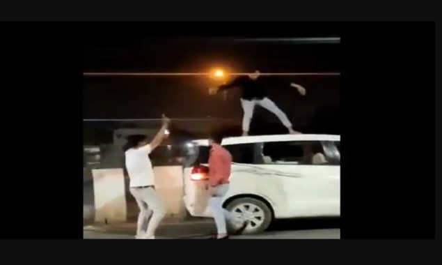 Youth spotted dancing on moving car’s roof, Rs 20,000 challan issued in Ghaziabad