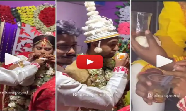 Video: Friends use a clever trick to get the bride and groom drunk in secret