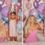 Khloe Kardashian flaunts her slimmer form in a tight outfit as she poses with her 4-year-old daughter True in a heartwarming birthday photoshoot