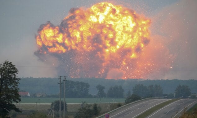 Fire breaks out at a Russian arms plant near Ukraine