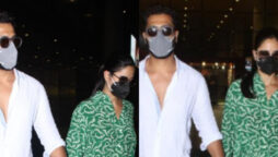 Vicky Kaushal and Katrina Kaif shows their tropical tans as they return to Mumbai from their vacay