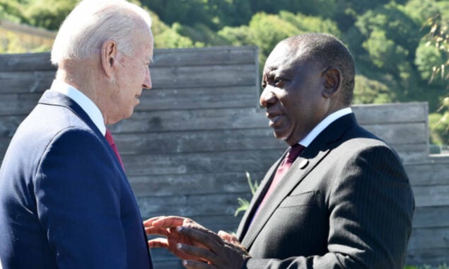 Cyril Ramaphosa and Biden talks
