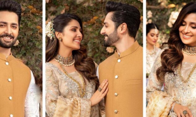 Ayeza Khan & Danish Taimoor are models for Maria. B’s Eid collection