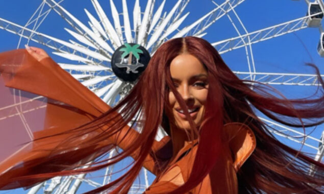 Festival of fire Maura Higgins who was on Love Island