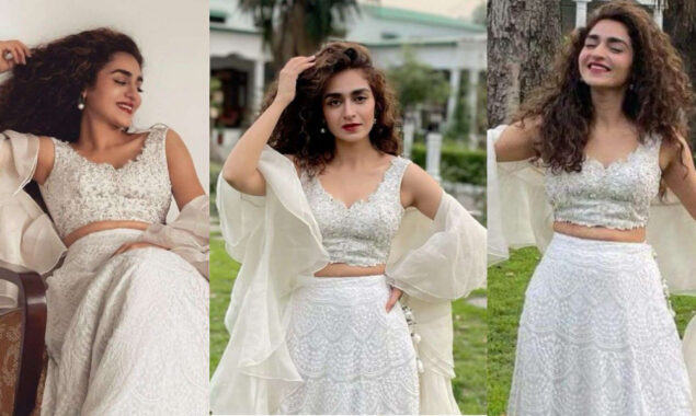 See photos: Hajra Yamin slays her white dazzling outfit 