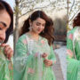 Yumna Zaidi looks regal in a vibrant green festive attire
