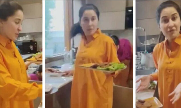 Watch Video: Shaista Lodhi preparing iftar for her family