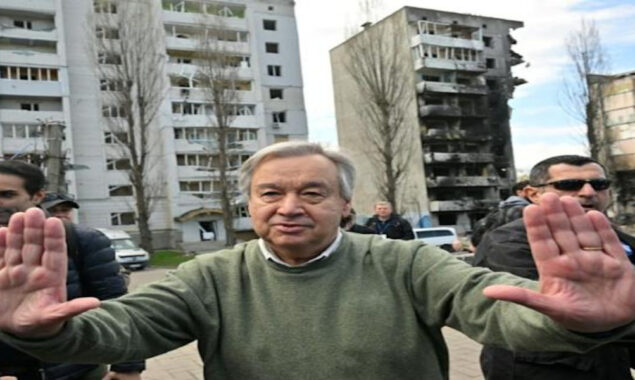 Russia hit Kyiv during the UN chief’s visit as Moscow