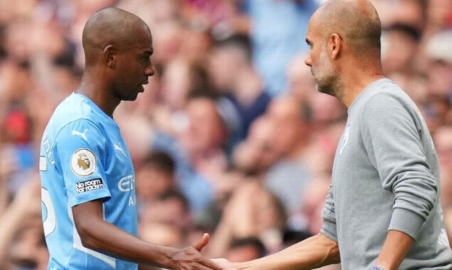 Manchester City captain Fernandinho surprises Guardiola by announcing exit