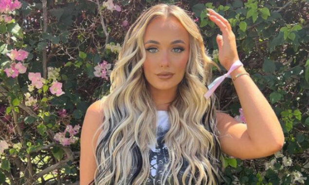 Millie Court of Love Island flaunts her hair changes with beautiful black extensions