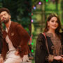 Minal Khan and her husband at ‘Jeeto Pakistan’