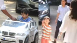 Kareena Kapoor's son Taimur urges paparazzi to turn off their cameras while Jeh enjoying his playtime