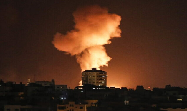 Israel responds to a rocket attack by hitting Gaza