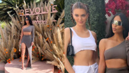 Coachella 2022: Kim Kardashian shows off her curves in a crop top and slit skirt