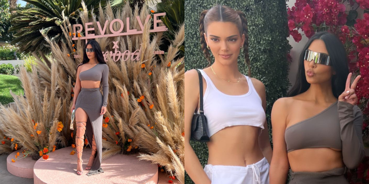Coachella 2022: Kim Kardashian shows off her curves in a crop top and slit skirt