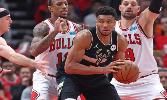 Bucks push Bulls to the brink in NBA playoffs