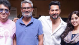 Varun Dhawan celebrates his birthday on Bawaal set