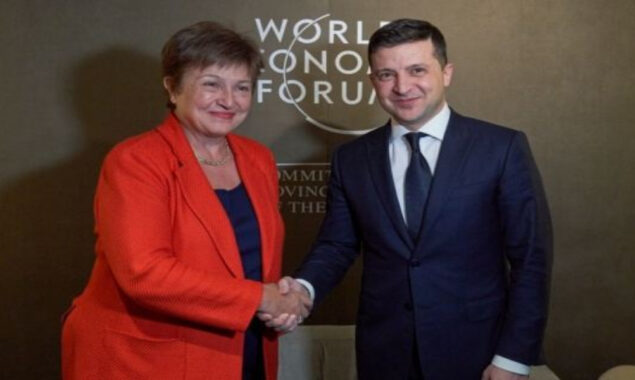 Zelensky, IMF chief talk “Post-War Reconstruction”