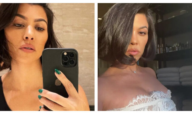 Kourtney Kardashian conceals her tummy in a rare unedited photo, leading admirers to believe she’s pregnant following a terrible IVF failure