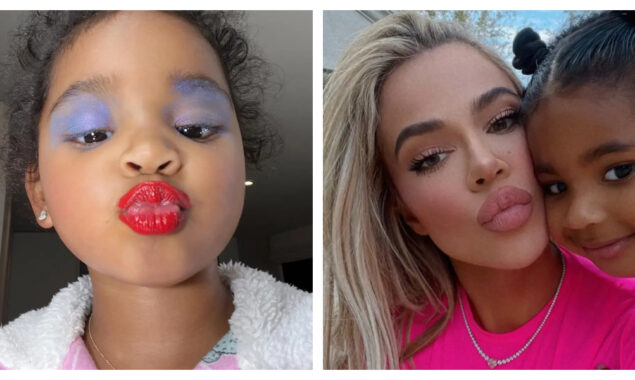 Khloe Kardashian was chastised for posting a photo of her 3-year-old daughter True wearing full make-up