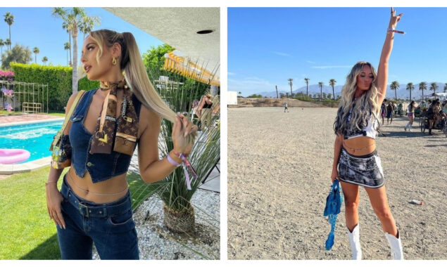 Millie Court of Love Island is risking a huge wardrobe disaster in a barely-there shirt