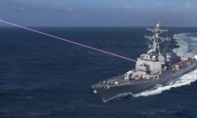 US Navy ‘destroys’ drone with electric-powered laser for first time