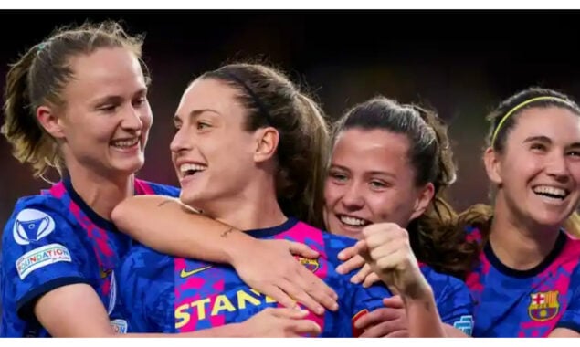 Barcelona crush Wolfsburg in  League before women’s record crowd