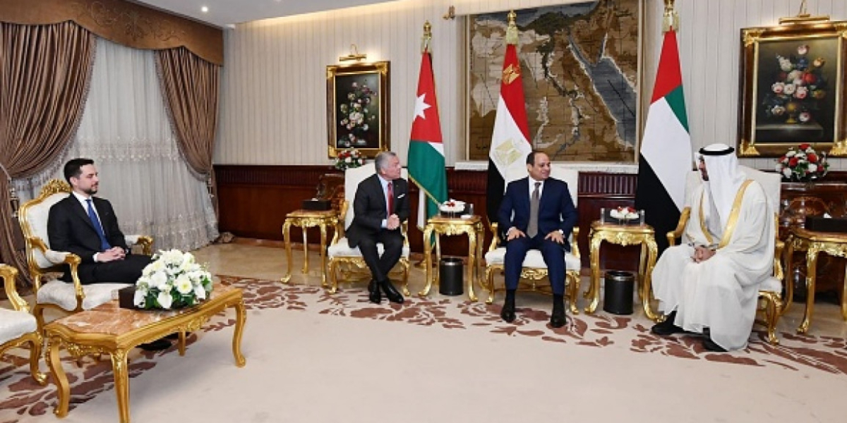 The three leaders met in the Egyptian capital on Sunday