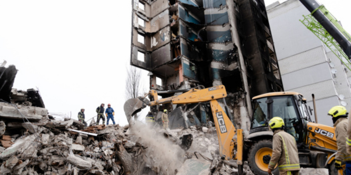 Over 2,000 buildings in the Kyiv region have been destroyed by Russian soldiers says President's Office