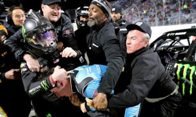 Punches thrown between NASCAR drivers while racing, watch video