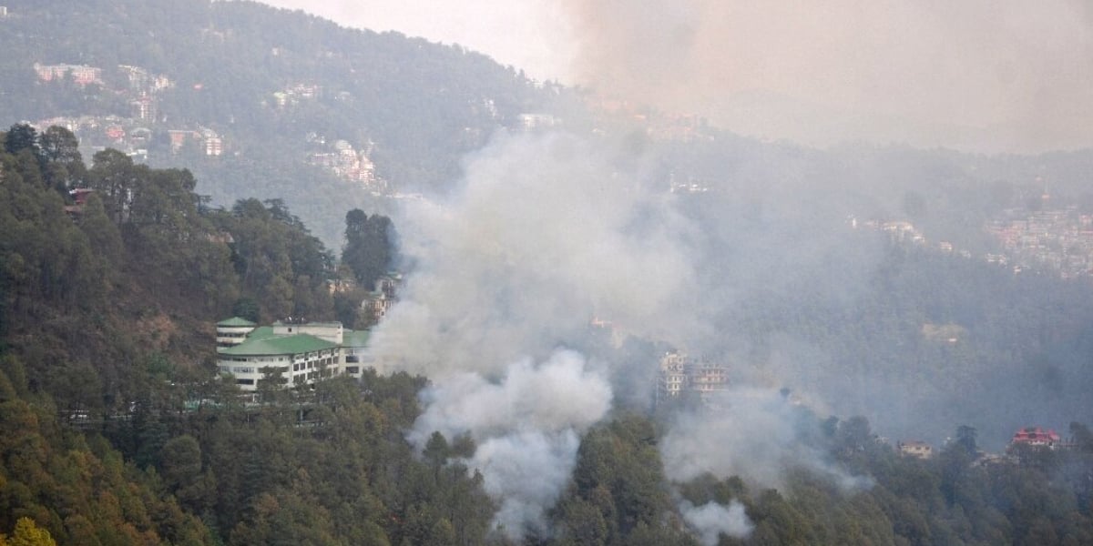 forest fires in South Asia