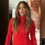 Jennifer Lopez shows off her amazing curves in a red minidress  