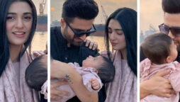 Beautiful picture shared by sarah khan and Falak Shabbir with their daughter